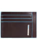 Piquadro Blue Square Kreditkartenetui RFID Leder 11,5 cm in mahogany
