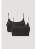 Hessnatur Bustier 2er-Set in schwarz