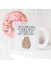 Mr. & Mrs. Panda Teetasse Murmeltier mit Spruch in Transparent