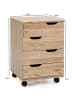 KADIMA DESIGN Rollcontainer | Sonoma, 40x60x40cm, Schubladen