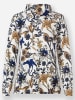 WITT WEIDEN Shirt in ecru-royalblau-bedruckt