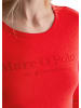 Marc O'Polo Logo-Longsleeve regular in Bright Red