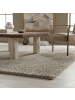 KADIMA DESIGN Teppich Hochflor Shaggy Waschbar Einfarbig SPREE Strapazierfähig in Natur