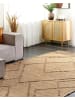 Beliani Geflochtener Teppich HANDERE in Beige - (W) 200 x (L) 300 cm