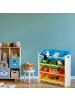 relaxdays Kinderregal mit Boxen in Bunt - (B)86 x (H)88 x (T)31 cm