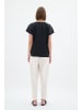 InWear Kurzarm-Bluse RinnaIW Lockere Passform in Black
