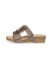 VITAFORM Veloursleder Pantoletten in taupe