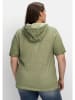 sheego Kapuzenshirt in hellkhaki