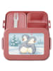 Mr. & Mrs. Panda Snackbox Pinguine Kuscheln Design ohne Spruch in Rot Pastell