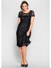 sheego Cocktailkleid in schwarz