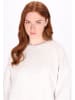 DreiMaster Damen Sweatshirt in Wollweiss Melange