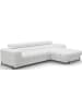 MF Design Fenro Recamiere Rechts in Weiß -  (L) 181 x (B) 285 x (H) 93 cm