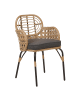 Beliani 12er-Set Gartenstuhl PRATELLO in /Beige/Grau
