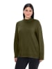 Ulla Popken Pullover in dunkel khaki