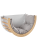 Beliani Kinderschaukelstuhl NIMBIN in Braun/Weiß - (W) 100 x (H) 48 x (L) 51 cm