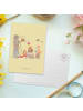 Mr. & Mrs. Panda Postkarte Waldtiere Picknick mit Spruch in Gelb Pastell
