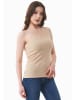 Organication Top "WCASUAL016" in Zartbeige