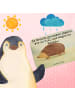 Mr. & Mrs. Panda Badezimmerteppich Igel Herzen Design mit Spruch in Weiß