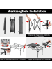 COSTWAY Campingtisch faltbar in Schwarz