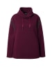 Ulla Popken Sweatshirt in dunkel weinrot