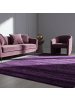 KADIMA DESIGN Teppich Kurzflor Waschbar Einfarbig INN Strapazierfähig OEKO-TEX in Violett