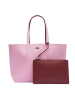 Lacoste Handtasche in Rosa/Rot