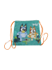 Bluey Snackbeutel 25x25x1cm Brottasche mit Kordelzug