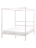 Beliani 2-tlg Himmelbett LESTARDS in Beige
