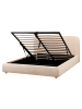 Beliani 2-tlg Doppelbett BLAGNAC in Beige