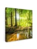 MuchoWow Leinwand bilder Waldlicht (BxH)