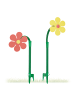 relaxdays 2er Set: Sprinkler Blume in Rot/Gelb
