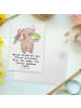 Mr. & Mrs. Panda Postkarte Tierarzt Freude mit Spruch in Weiß