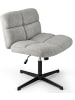COSTWAY Schneidersitz Stuhl in Grau