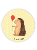 Mr. & Mrs. Panda Rund Magnet Igel Luftballon ohne Spruch in Gelb Pastell