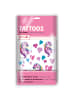 ROTH Design Kinder-Tattoos Einhornportrait in Rosa