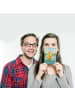 Mr. & Mrs. Panda Postkarte Fuchs Stand Up Paddling Design ohne S... in Weiß