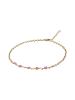 myMo Women Bracelet With Lobster Clasp in Gold Lilac