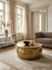 KADIMA DESIGN Couchtisch 75x31x75 cm Aluminium Beistelltisch orientalisch in Gold