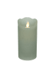 MARELIDA LED Kerze M-TWINKLE Echtwachs in mintgrün - H: 15cm