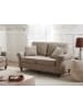 Beliani 2-Sitzer Sofa GINNERUP in Beige/Braun - (W) 154 x (H) 84 x (L) 76 cm