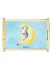 Mr. & Mrs. Panda serviertablett aus holz Pinguin Mond ohne Spruch in Eisblau