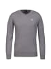 19V69 Italia by Versace V-Ausschnitt-Pullover Rocco in grau