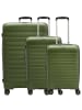 D&N Travel Line 4700+ - Trolley-Set 3tlg. (schwarz) in olive green