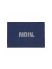 relaxdays Fußmatte "Moin." in Blau/ Weiß - (B)60 x (T)40 cm