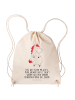 Mr. & Mrs. Panda gym tasche Einhorn Wut mit Spruch in Creme