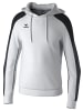 erima Kinder Kapuzensweat in weiss/schwarz