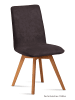 58 aufm Kessel ESSZIMMERSTUHL (2er-Set) Dilga 47x92x60 Schwarz/Espresso