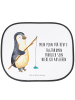 Mr. & Mrs. Panda Sonnenblende Auto Pinguin Angler mit Spruch in Weiß