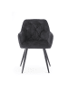 B&D Home 2er-Set: Esszimmerstuhl DIETER in Anthrazit - (B)56 x (H)84 x (T)61 cm