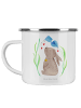 Mr. & Mrs. Panda Becher Hase Blume ohne Spruch in Weiß